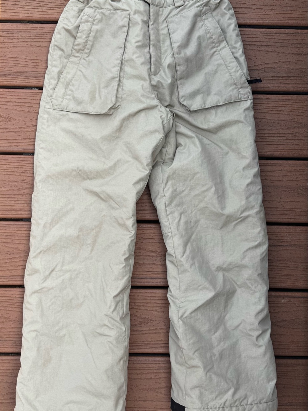 Tan Insulated Columbia Convert Snow Pants Sz 14/16